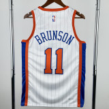 24-25 KNICKS BRUNSON #11 White City Edition Top Quality Hot Pressing NBA Jersey