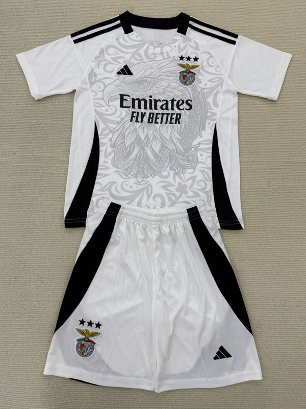24-25 Benfica White Concept Edition Kids Soccer Jersey