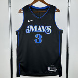 23-24 Dallas Mavericks DAVIS #3 Black City Edition Top Quality Hot Pressing NBA Jersey(V领)