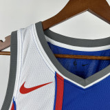 23-24 Kings SABONIS #11 Blue City Edition Top Quality Hot Pressing NBA Jersey