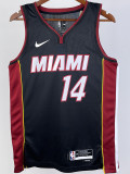 22-23 HEAT HERRO #14 Black Top Quality Hot Pressing NBA Jersey (V领）