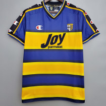 2001-2002 Parma Home Retro Soccer Jersey