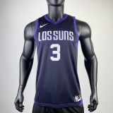 2017-18 SUNS PAUL #3 Royal Blue City Edition Top Quality Hot Pressing NBA Jersey