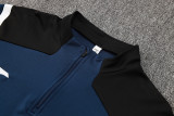 2024 JOM Royal blue Half Pull Tracksuit #2492(半拉链)