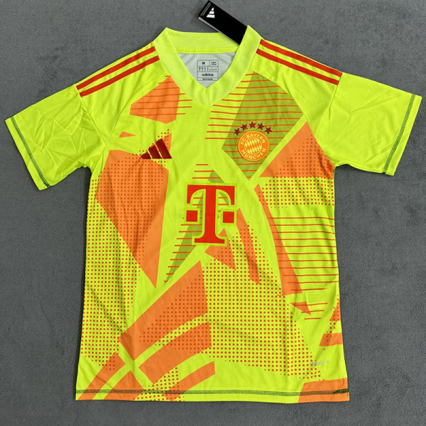 24-25 Bayern Fluorescent Yellow Goalkeeper Soccer Jersey
