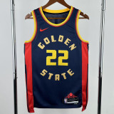 24-25 WARRIORS WIGGINS #22 Royal blue City Edition Top Quality Hot Pressing NBA Jersey