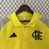 24-25 Flamengo Yellow Gray Polo Short Sleeve(有领)