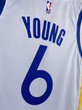 22-23 WARRIORS YOUNG #6 White Top Quality Hot Pressing NBA Jersey (V领)
