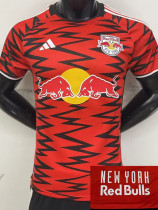 24-25 New York Red Bulls Home Player Version Soccer Jersey (纽约红牛)