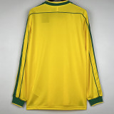 1998 Brazil Home Long Sleeve Retro Soccer Jersey (长袖)