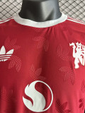 24-25 Man Utd Red Casual style Player Version Soccer Jersey *三叶草