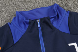 24-25 JUV Royal blue Kids Half Pull Tracksuit (童装)(半拉链)