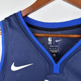 Dallas Mavericks IRVING #11 Royal blue Top Quality Hot Pressing NBA Jersey(雪山)