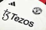 25-26 Man Utd White Training Short Suit