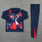 24-25 PSG Royal Blue Hoodie Tracksuit (卫衣套装)