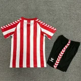24-25 Sunderland Home Kids Soccer Jersey