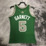 2003-04 CELTICS GARNETT #5 Green Retro Top Quality Hot Pressing NBA Jersey