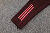 24-25 Bayern Deep Red Half Pull Tracksuit (半拉链)