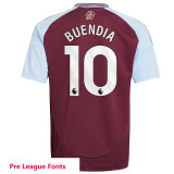 24-25 Aston Villa Home Kids Soccer Jersey