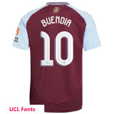 24-25 Aston Villa Home Kids Soccer Jersey
