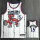 Raptors CARTER #15 White Retro Top Quality Hot Pressing NBA Jersey