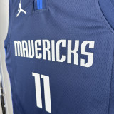 20-21 Dallas Mavericks IRVING #11 Royal Blue Top Quality Hot Pressing NBA Jersey (Trapeze Edition)飞人版