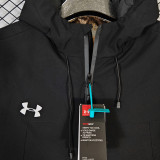 2024 UA Cotton Thickened warm Black Outdoor Jackets #A803加棉冲锋衣