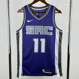 22-23 Kings SABONIS #11 Purple Top Quality Hot Pressing NBA Jersey
