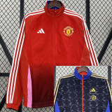 2024 Man Utd Red & Black Double Sided Windbreaker (双面风衣)
