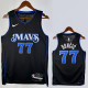 23-24 Dallas Mavericks DONCIC #77 Black City Edition Top Quality Hot Pressing NBA Jersey(V领)