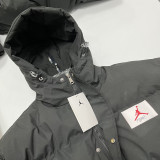 24-25 MF1 Jordan Black Hooded Cotton Coat (棉衣红标)