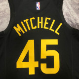 22-23 JAZZ MITCHELL #45 Black Top Quality Hot Pressing NBA Jersey (Trapeze Edition)