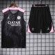24-25 PSG Black Tank top and shorts suit