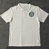 25-26 Palmeiras White Polo Short Sleeve