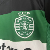 24-25 Sporting Lisbon Home Kids Soccer Jersey
