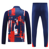 24-25 PSG Royal blue Half Pull Tracksuit (半拉链)(印花)