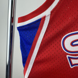 1996-97 76ERS IVERSON #3 Red Retro Top Quality Hot Pressing NBA Jersey