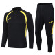 2024 JOM Black Half Pull Tracksuit (半拉链)