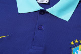 25-26 Brazil Fancy blue Polo Tracksuit