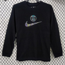 24-25 PSG High Quality Black Casual Long sleeve T-Shirt NK