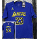 T183 Lakers Jordan JAMES #23 Blue High Quality Casual T-Shirt