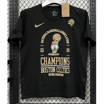 T278 Celtics Champions Black High Quality Casual T-Shirt