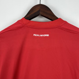 2011-2012 RMA Away Red Long Sleeve Retro Soccer Jersey (长袖)