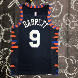 KNICKS BARRETT #9 Black Top Quality Hot Pressing NBA Jersey
