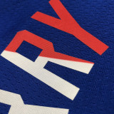 Warriors CURRY #30 'Mexico' Blue 75th Anniversary Retro Top Quality Hot Pressing NBA Jersey