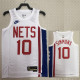 22-23 Nets SIMMONS #10 White Top Quality Hot Pressing NBA Jersey (Retro Logo)