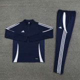 2024 AD Royal Blue Half Pull Tracksuit #AB06 (半拉链)