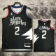 22-23 Clippers LEONARD #2 Black Top Quality Hot Pressing NBA Jersey (Trapeze Edition)