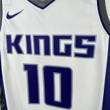 22-23 Kings DEROZAN #10 White Top Quality Hot Pressing NBA Jersey