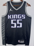 22-23 Kings WILLIAMS #55 Black Top Quality Hot Pressing NBA Jersey (Trapeze Edition)飞人版